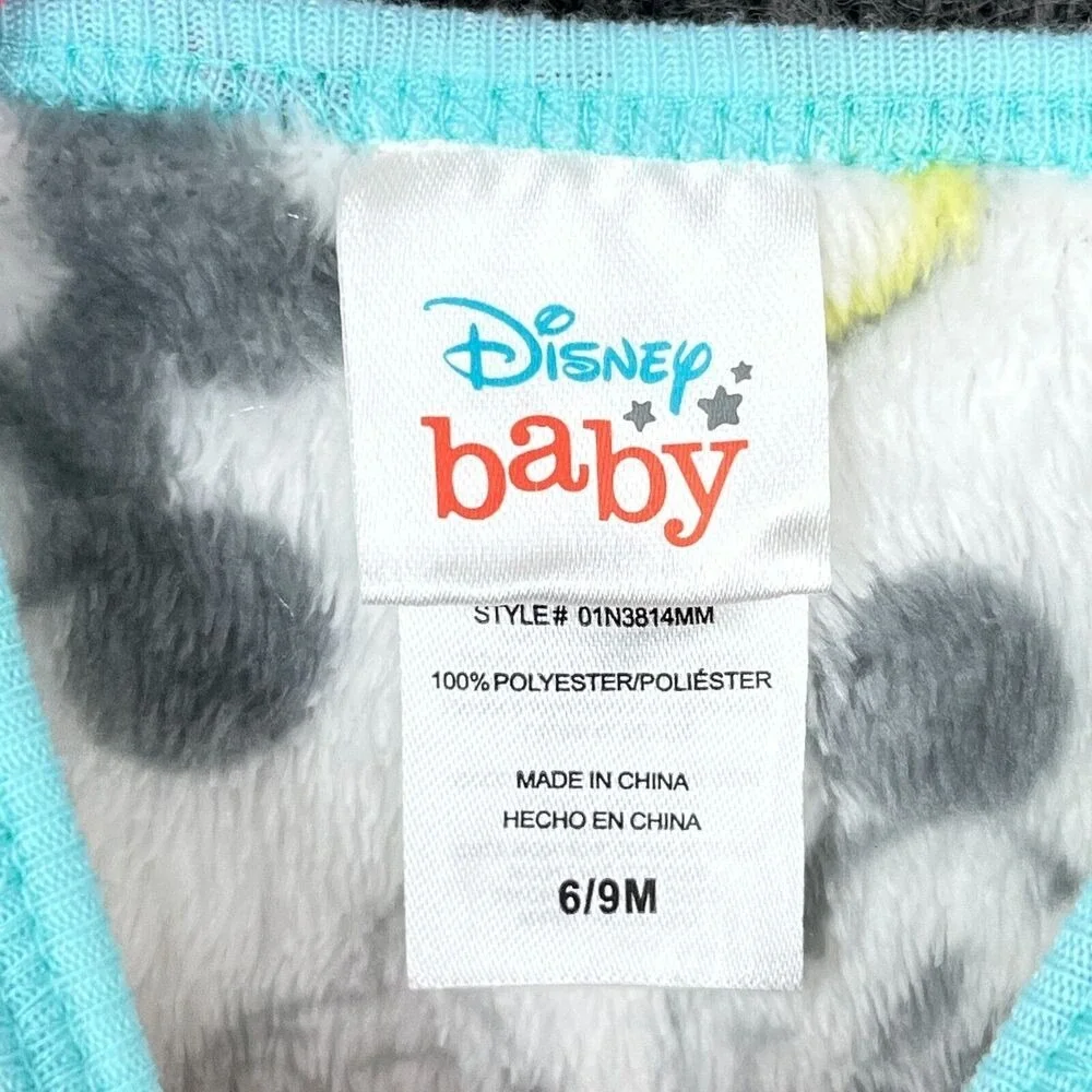 Disney‎ Baby Jumper 6/9 months Mickey Mouse Fleece Zip Outfit